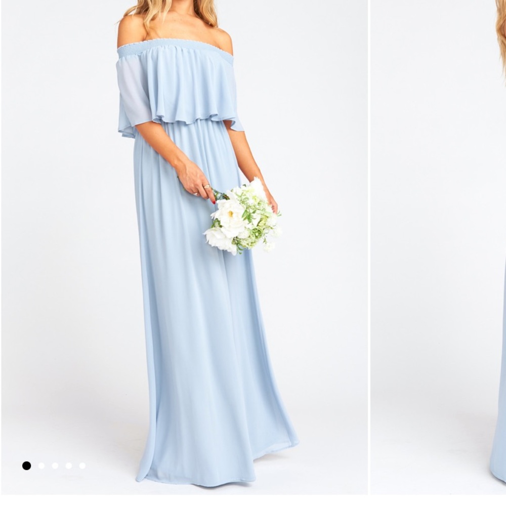 Mumu Weddings | Hacienda Maxi Dress | Steel Blue